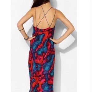 Silence + Noise, UO, Watercolor Slip Dress, sz M